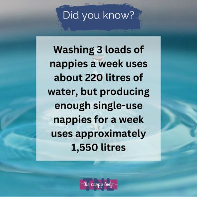 Water use for reusable nappies v disposable nappies